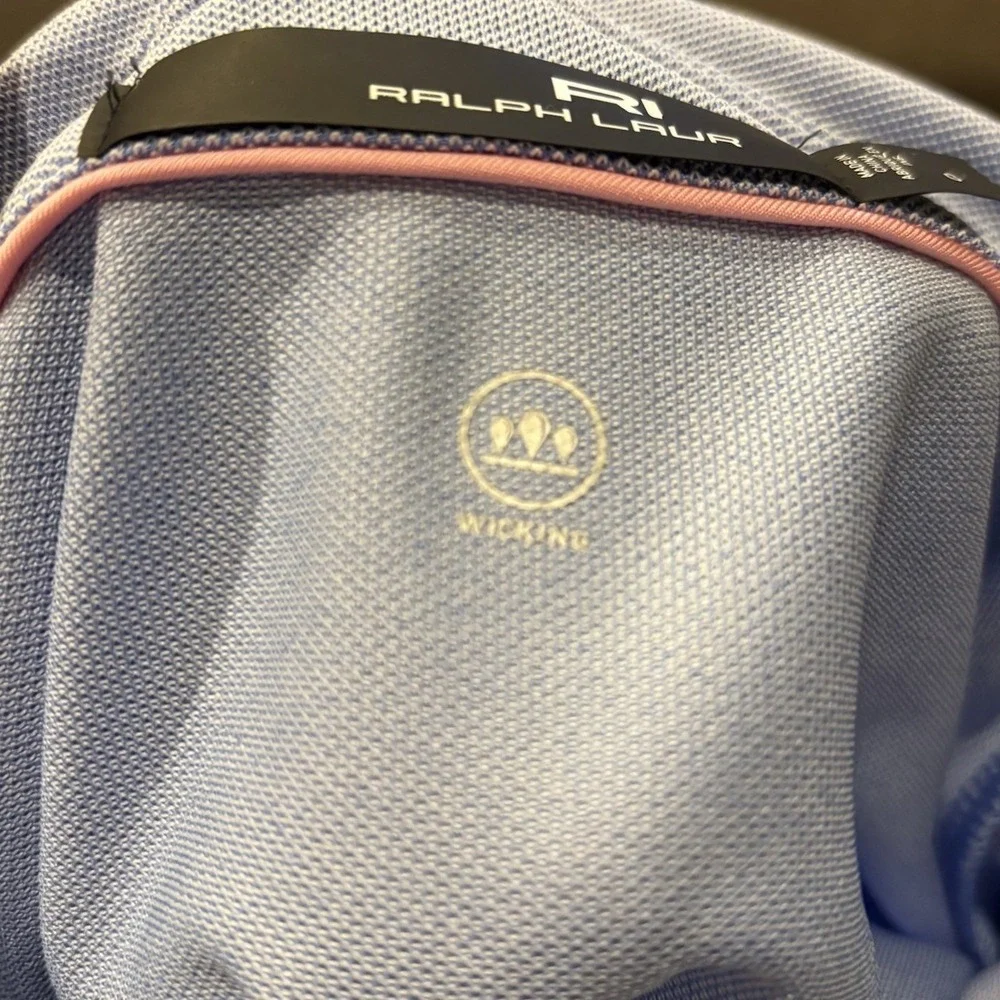 RLX Ralph Lauren‎ Men's L Wicking Oxford Performance Golf Polo Shirt